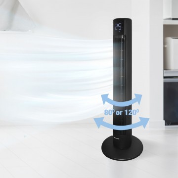 Rohnson R-8110 Ανεμιστήρας Πύργος 30W με Τηλεχειριστήριο Μαύρος Rohnson R-8110 Ανεμιστήρας Πύργος 30W με Τηλεχειριστήριο Μαύρος
